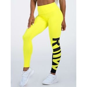 Ryderwear neonude scrunch bum leggings neon yellow